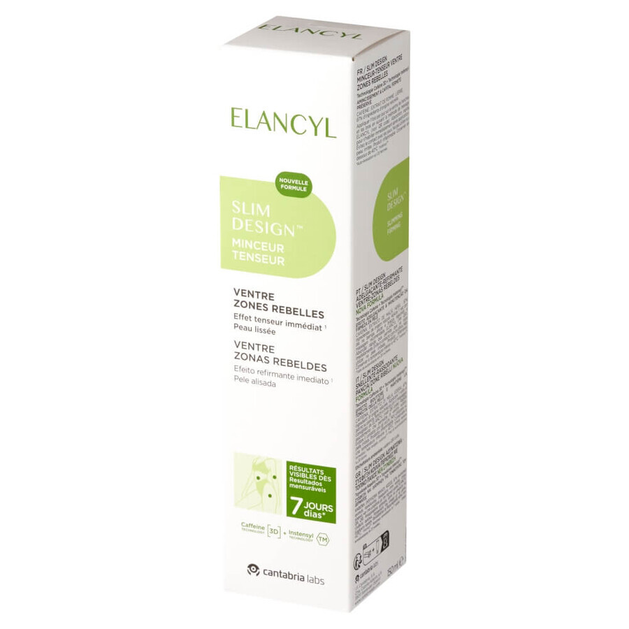 Elancyl Slim Design, gel snellente e rassodante per l'addome e le zone ostinate, 150 ml