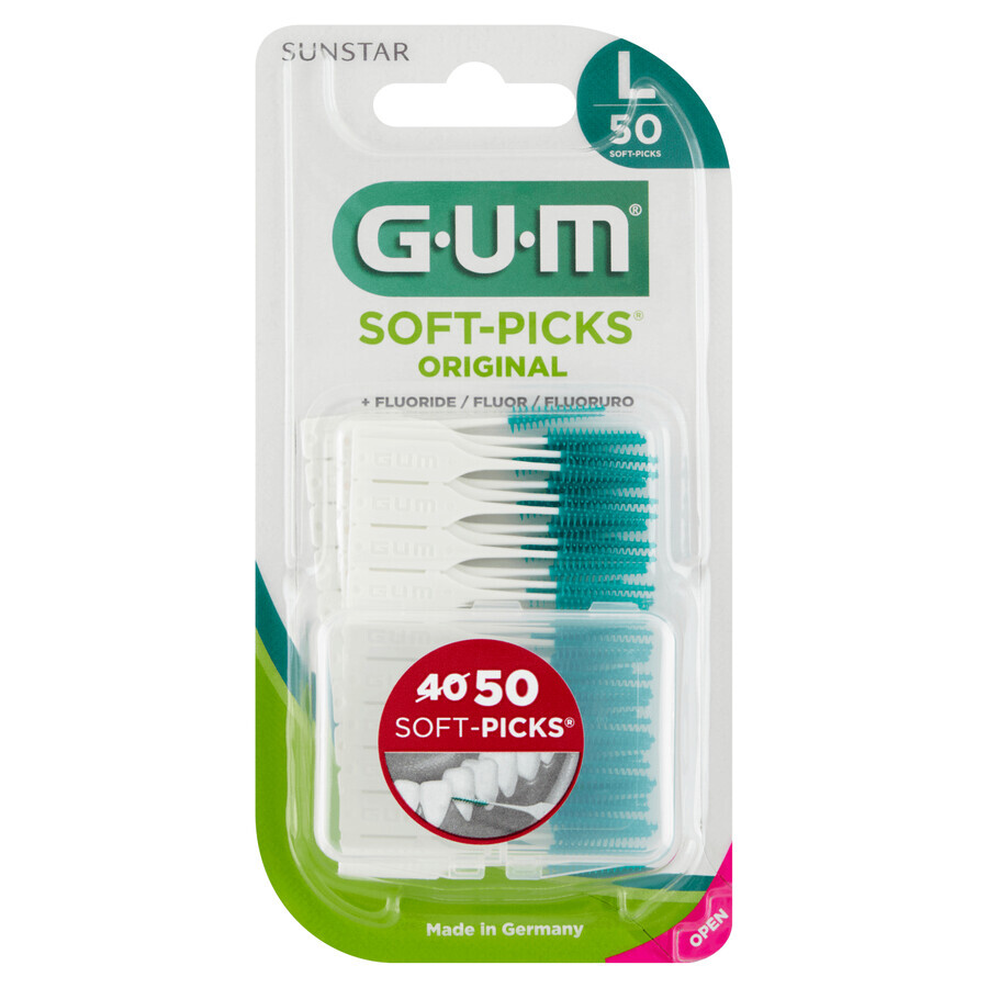 Sunstar Gum Soft-Picks Original, scovolini interdentali, grandi, 50 pezzi