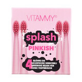 Vitammy Splash sonic toothbrush tips for children, pink, from 8 years, 4 pieces