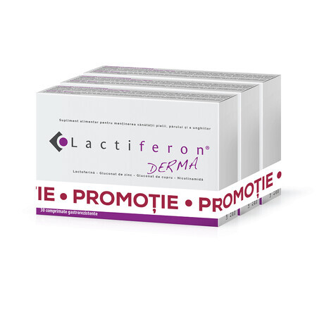 Confezione Lactiferon Derma, 30 compresse, Solartium (2+1)