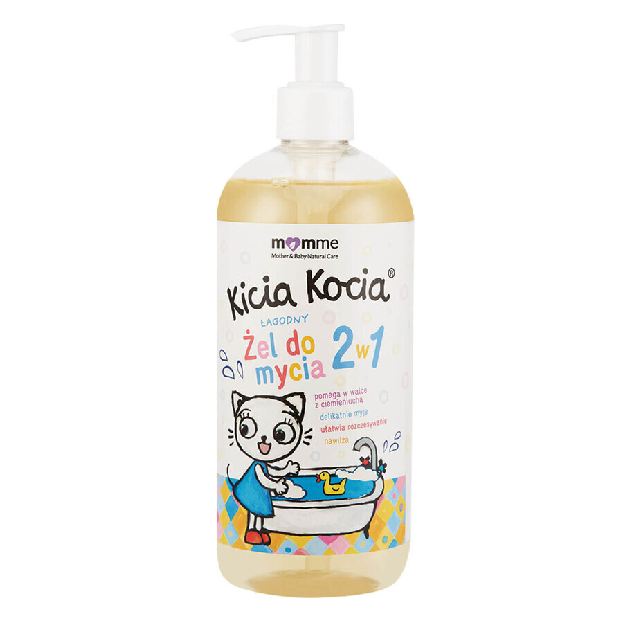 Momme Kitten, delicate washing gel 2 in 1, from the first day, 200 ml