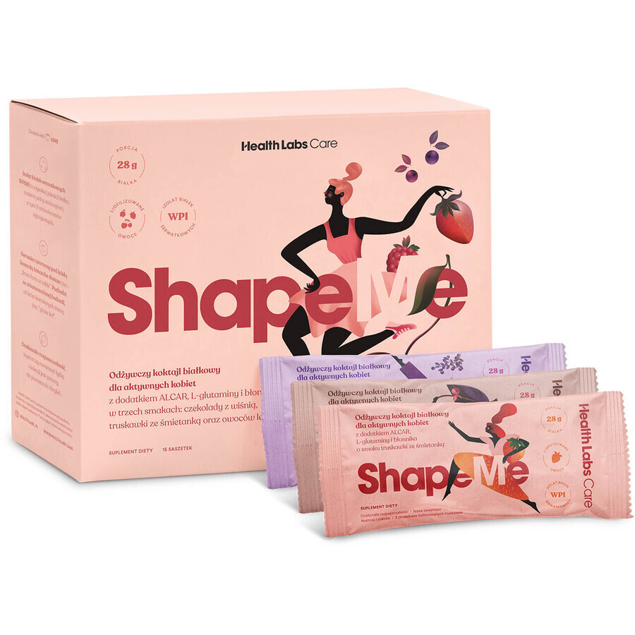 Health Labs ShapeMe, arome mixte, 15 pliculețe