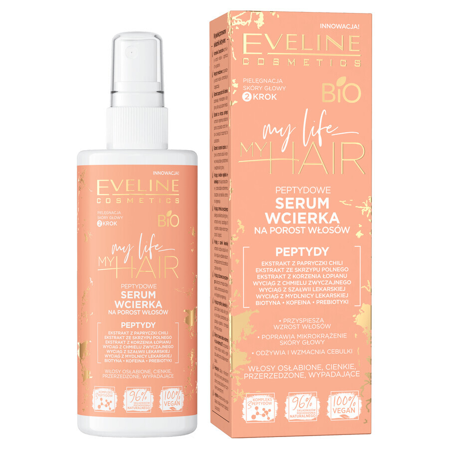 Eveline Cosmetics My Life My Hair, Peptid-Serum-Infusion für Haarwachstum, 150 ml