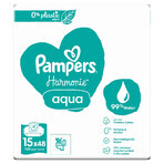 Pampers Harmonie Aqua, salviette umidificate, 15 x 48 pz.