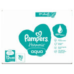 Pampers Harmonie Aqua, salviette umidificate, 15 x 48 pz.