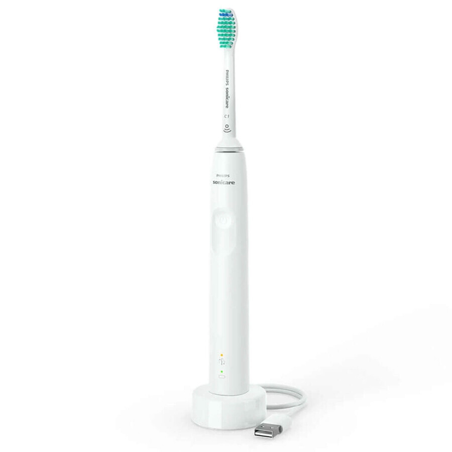 Philips Sonicare Serie 3100, spazzolino sonico, HX3675/13, bianco, 2 pezzi