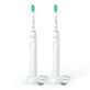 Philips Sonicare Serie 3100, spazzolino sonico, HX3675/13, bianco, 2 pezzi