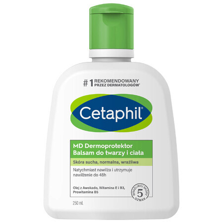 Cetaphil MD Dermoprotector, hydraterende lotion voor gezicht en lichaam, droge en gevoelige huid, 250 ml