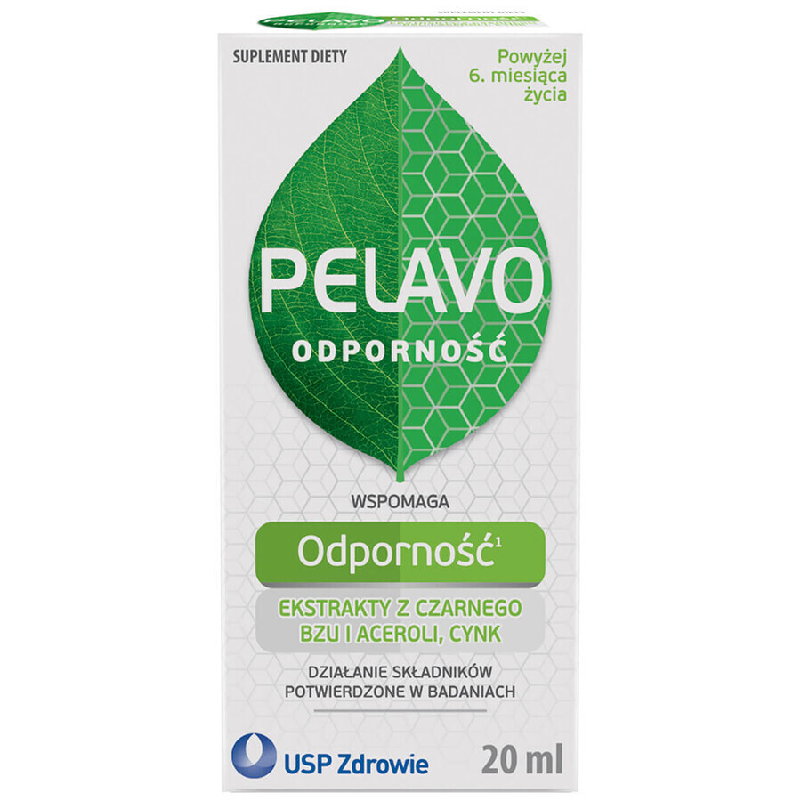 Pelavo Immunity, gocce per neonati e bambini di età superiore ai 6 mesi, 20 ml