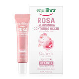 Equilibra Rosa, crème liftante pour les yeux à la rose, acide hyaluronique, 15 ml