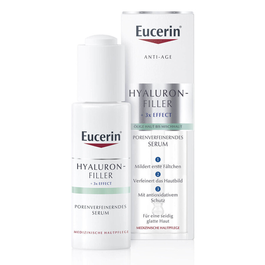 Eucerin Hyaluron-Filler, rimpelverzachtend en poriënverminderend serum, vette en gemengde huid, 30 ml