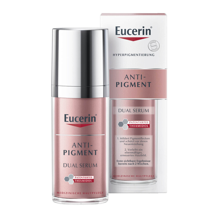 Eucerin Anti-Pigment, siero a doppia azione per l'iperpigmentazione con tiamidolo, 30 ml