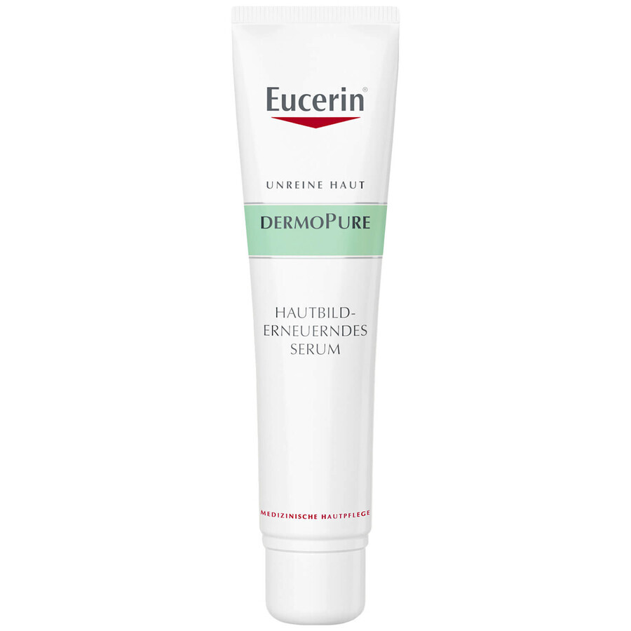 Eucerin DermoPure, crema exfoliante y suavizante para pieles con acné y imperfecciones, 40 ml