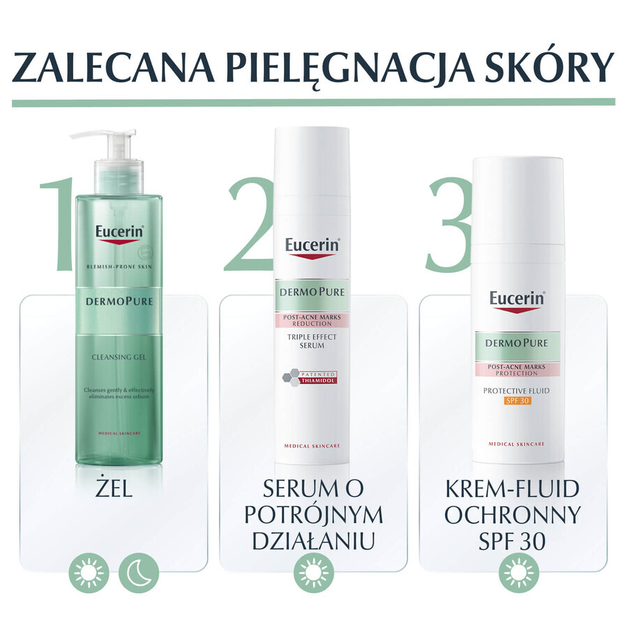 Eucerin DermoPure, siero a tripla azione per pelli con imperfezioni e macchie acneiche, 40 ml