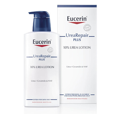 Eucerin UreaRepair Plus, emulsione per il corpo con il 10% di urea per pelli molto secche e ruvide, 400 ml