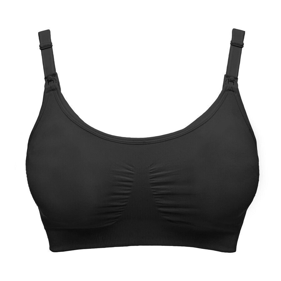 Medela, reggiseno per allattamento e spremitura 3in1, nero, taglia M, 1 pezzo