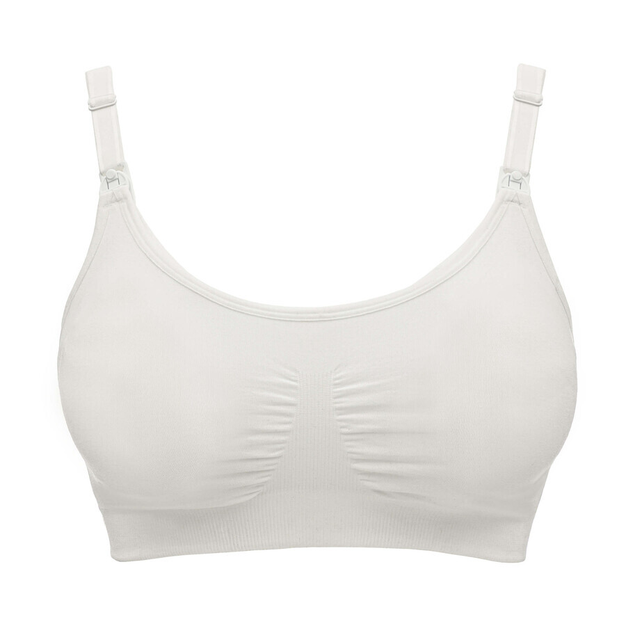 Medela, reggiseno per allattamento e spremitura 3in1, bianco, taglia S, 1 pezzo