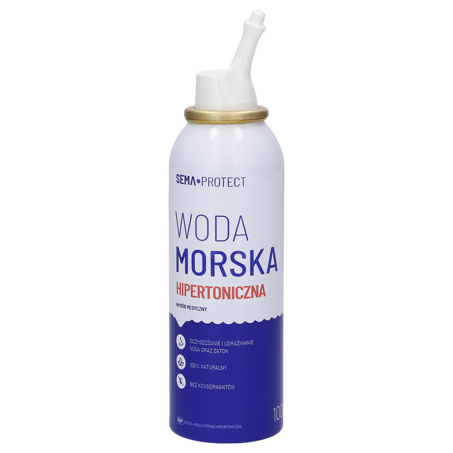 SEMA Protect, hypertones Meerwasser, Nasenspray, 100 ml