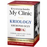 Janda My Clinic Cryology 50+, crema contorno occhi, giorno e notte, 15 ml