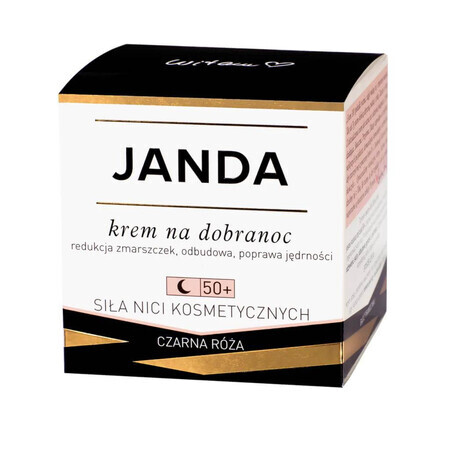 Janda Forza dei fili cosmetici 50+, crema notte, rosa nera, 50 ml