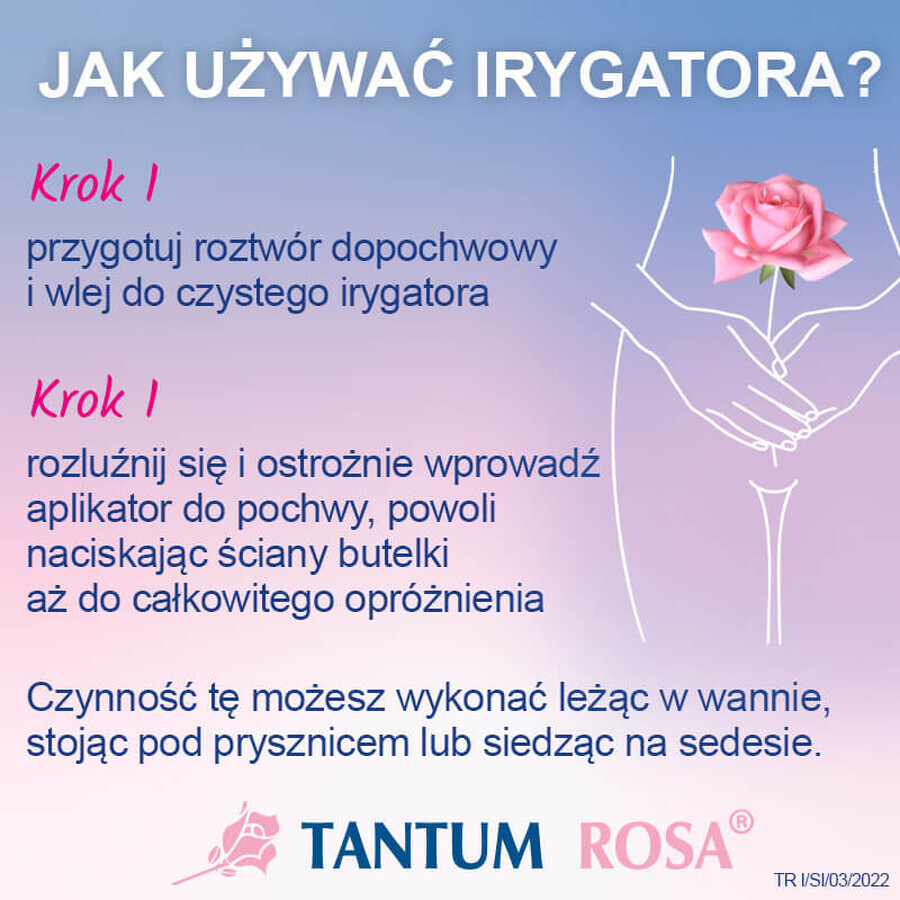 Tantum Rosa, irrigatore per l'igiene intima, 500 ml