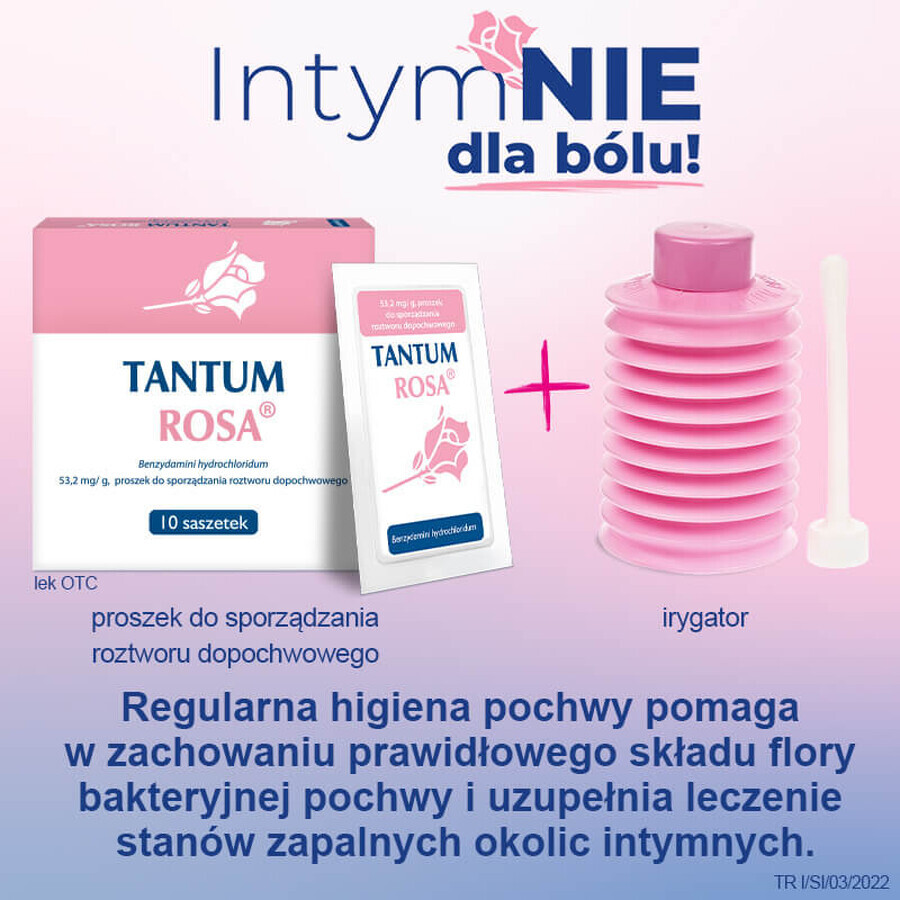 Tantum Rosa, irrigatore per l'igiene intima, 500 ml