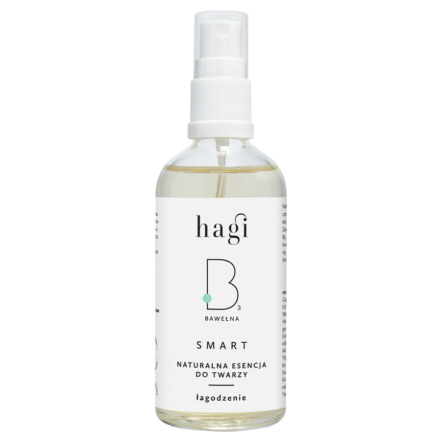 Hagi Smart B, essenza naturale per il viso con cotone, lenitiva, 100 ml