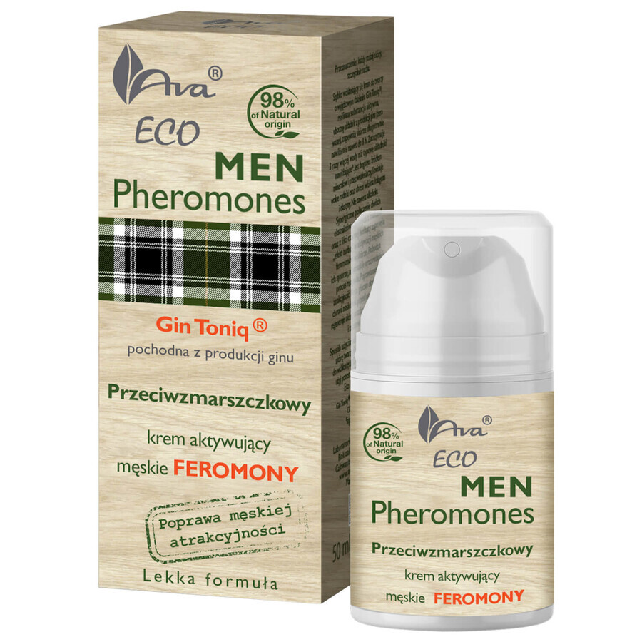 Ava Eco Men Feromonen, anti-rimpel gezichtscrème, 50 ml