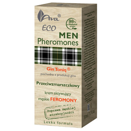 Ava Eco Men Feromonen, anti-rimpel gezichtscrème, 50 ml