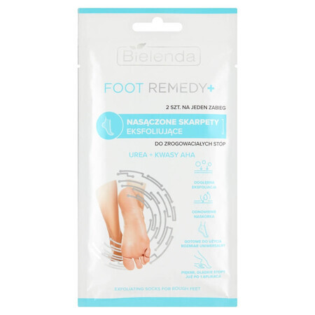 Bielenda Foot Remedy, Peelingsocken für schwielige Füße, 2 Stück