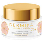 Dermika Luxury Placenta 70+, cremă luxuriantă de fermitate și netezire, 50 ml