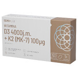 SEMA Lab Vitamin D3 4000 IU + K2 (MK-7) 100 µg, 60 soft capsules