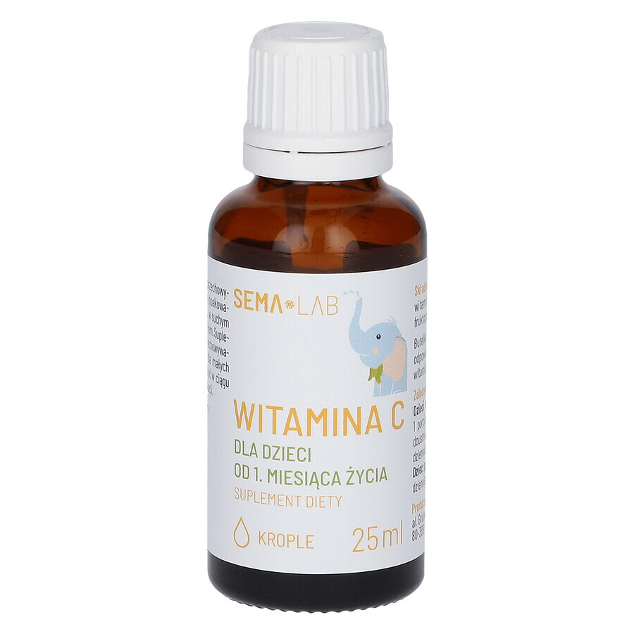 SEMA Lab Vitamina C per bambini da 1 mese, gocce, 25 ml