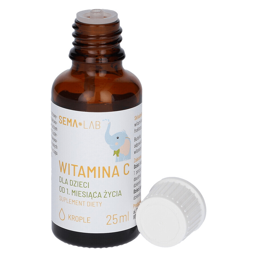 SEMA Lab Vitamina C per bambini da 1 mese, gocce, 25 ml