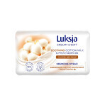 Luxja Creamy &amp; Soft, saponetta cremosa, lenitiva, al latte di cotone e provitamina B5, 90 g