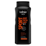 Luxja Men Sport, gel doccia stimolante 3 in 1, complesso minerale, 500 ml