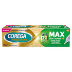 Corega Power Max Fixation + Freshness, crema di fissaggio per protesi dentarie, doppia menta, 40 g