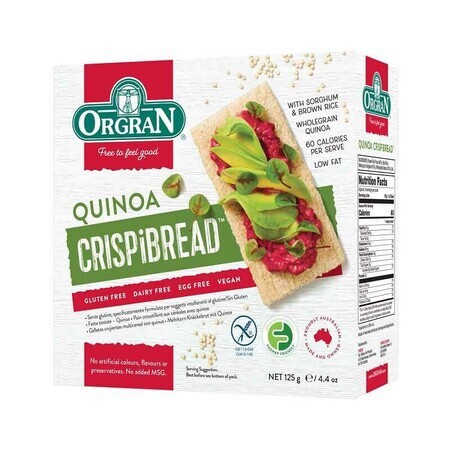 Pane secco multicereali e quinoa, 125 g, Orgran