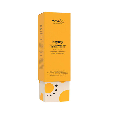 Resibo Heyday, siero leggero con tripla vitamina C e antiossidanti, 30 ml