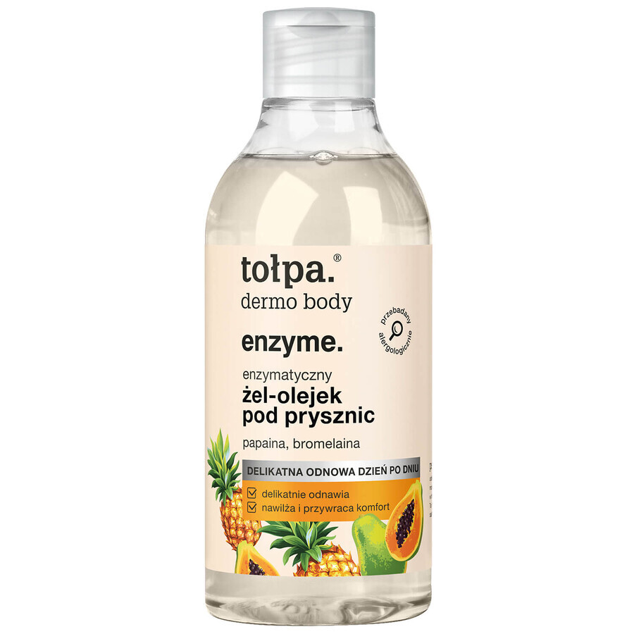 Tolpa Dermo Body Enzyme, Enzymatisches Duschgel-Öl, 300 ml