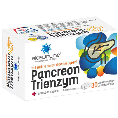 Pancreon Trienzym Enzimi digestivi, 30 capsule, Helcor