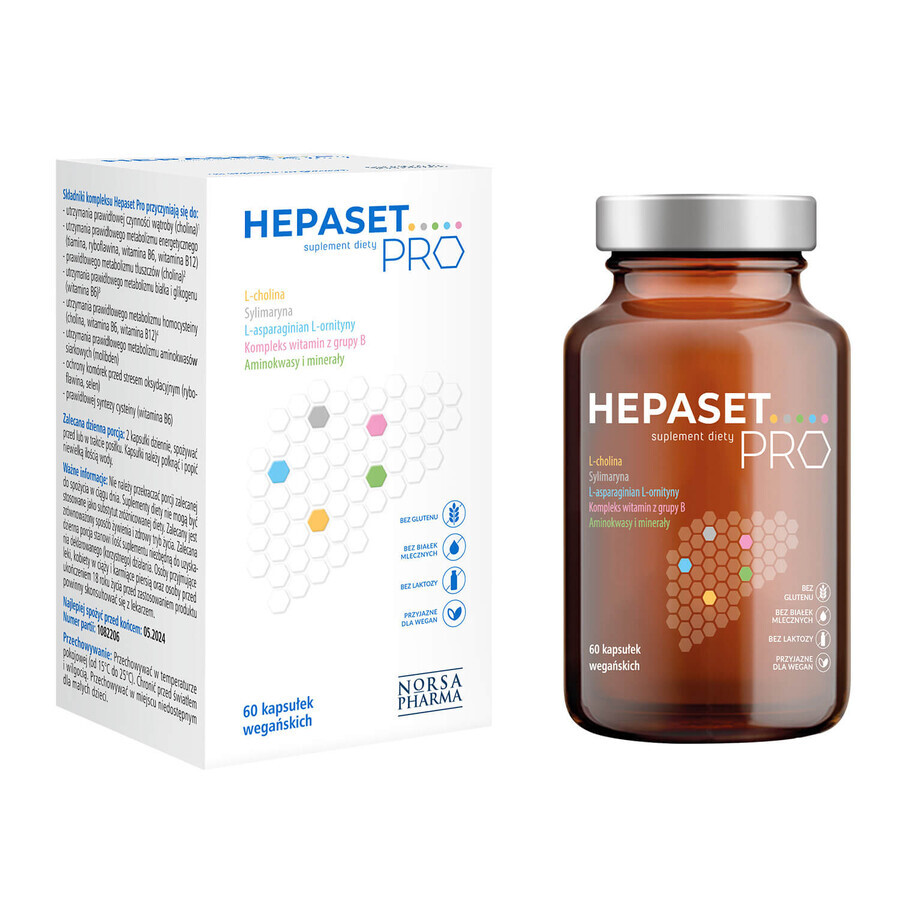 Hepaset Pro, 60 capsule