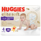 Huggies Elite Soft Pants, pannolini, Disney, taglia 4, 9-14 kg, Mega, 38 pezzi