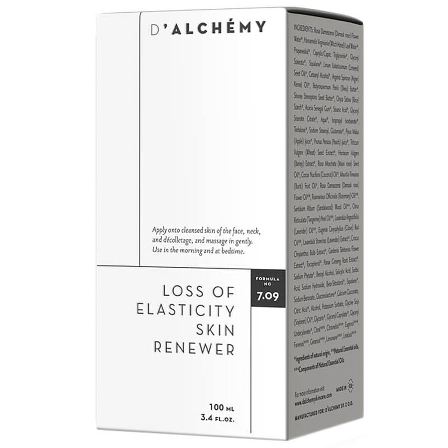 D'Alchemy, anti-aging cream for dry and sensitive skin, 100 ml