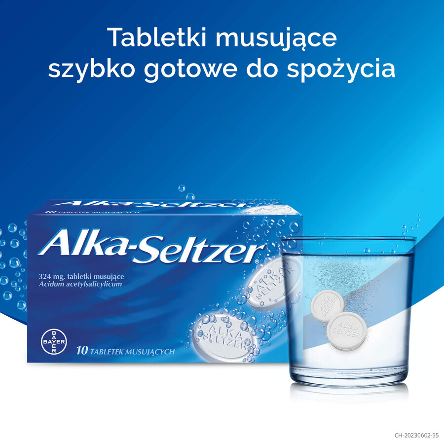 Alka-Seltzer 324 mg, 10 bruistabletten