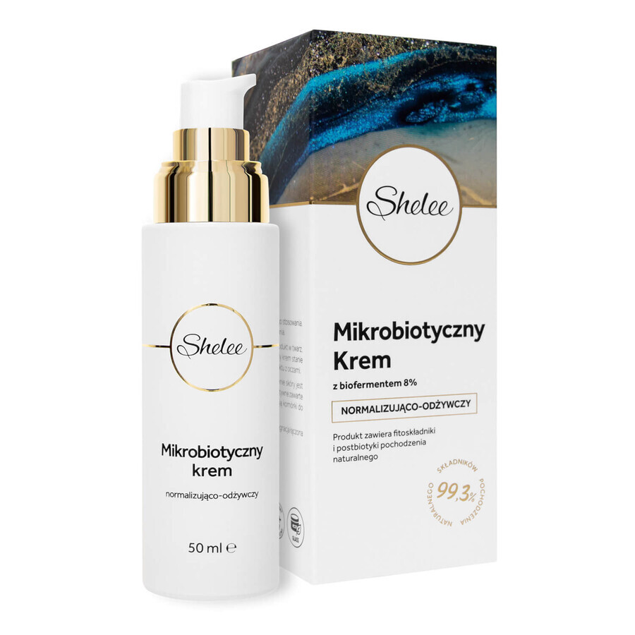 Shelee, crème microbiotique normalisante et revitalisante avec bioferment 8%, 50 ml