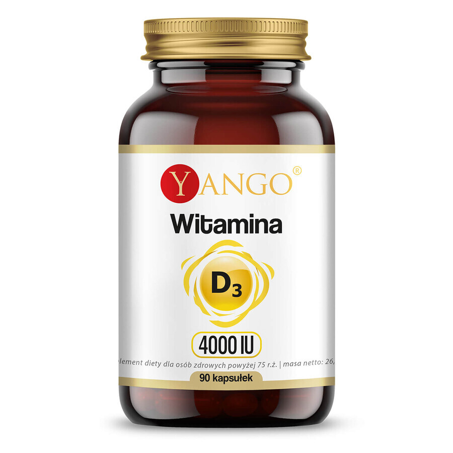 Yango Vitamin D3 4000 IU, 90 capsules