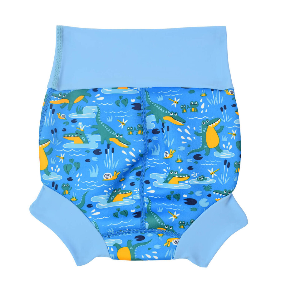 Splash About, Happy Nappy, pannolino da bagno, Coccodrilli, 3-6 mesi, taglia M, 1 pezzo