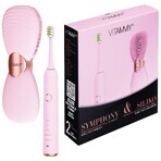 Set Vitammy Symphony &amp; Siliko, spazzolino sonico + spazzola per il viso, rosa