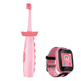 Vitammy Dino set, sonic toothbrush for children + Smart Kid, watch for children, pink